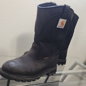 Carhartt Chocolate Brown Steel Toe Waterproof Boots